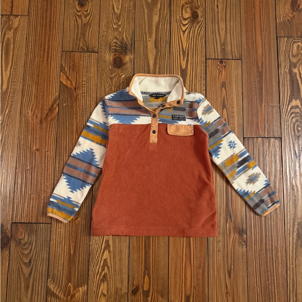 Fashionable Simply Southern Kids Long Sleeve Pullover Sweatshirt Size Medium